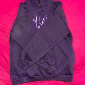 Black oversized hoodie